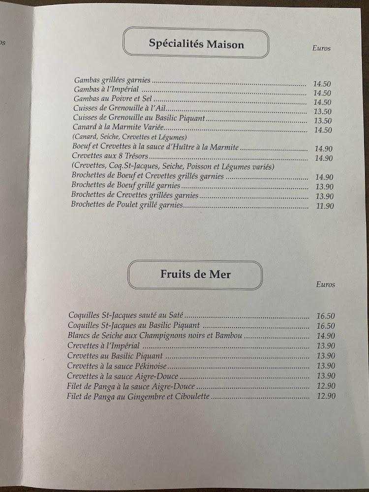 La Cité D'Asie - Menu Image 4